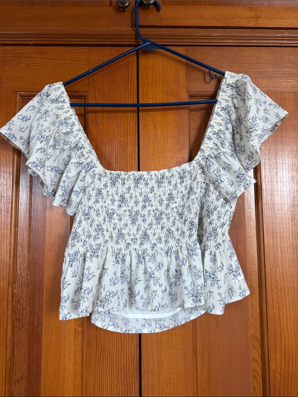 White Floral Ruffle Set - Picture 3 of 3